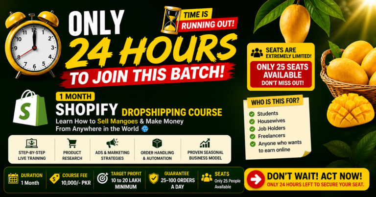 Mango Month Shopify Dropshipping Course